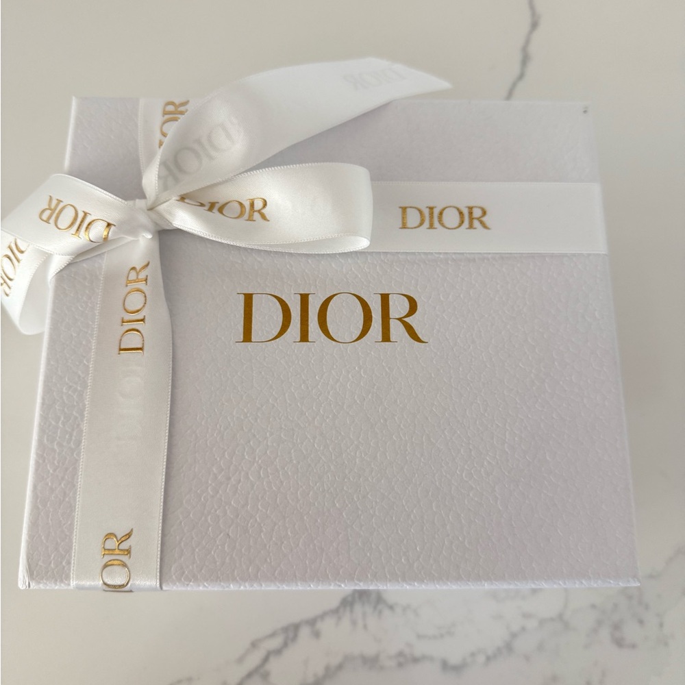 Dior White Gift Box with Gold Logo✨🤍